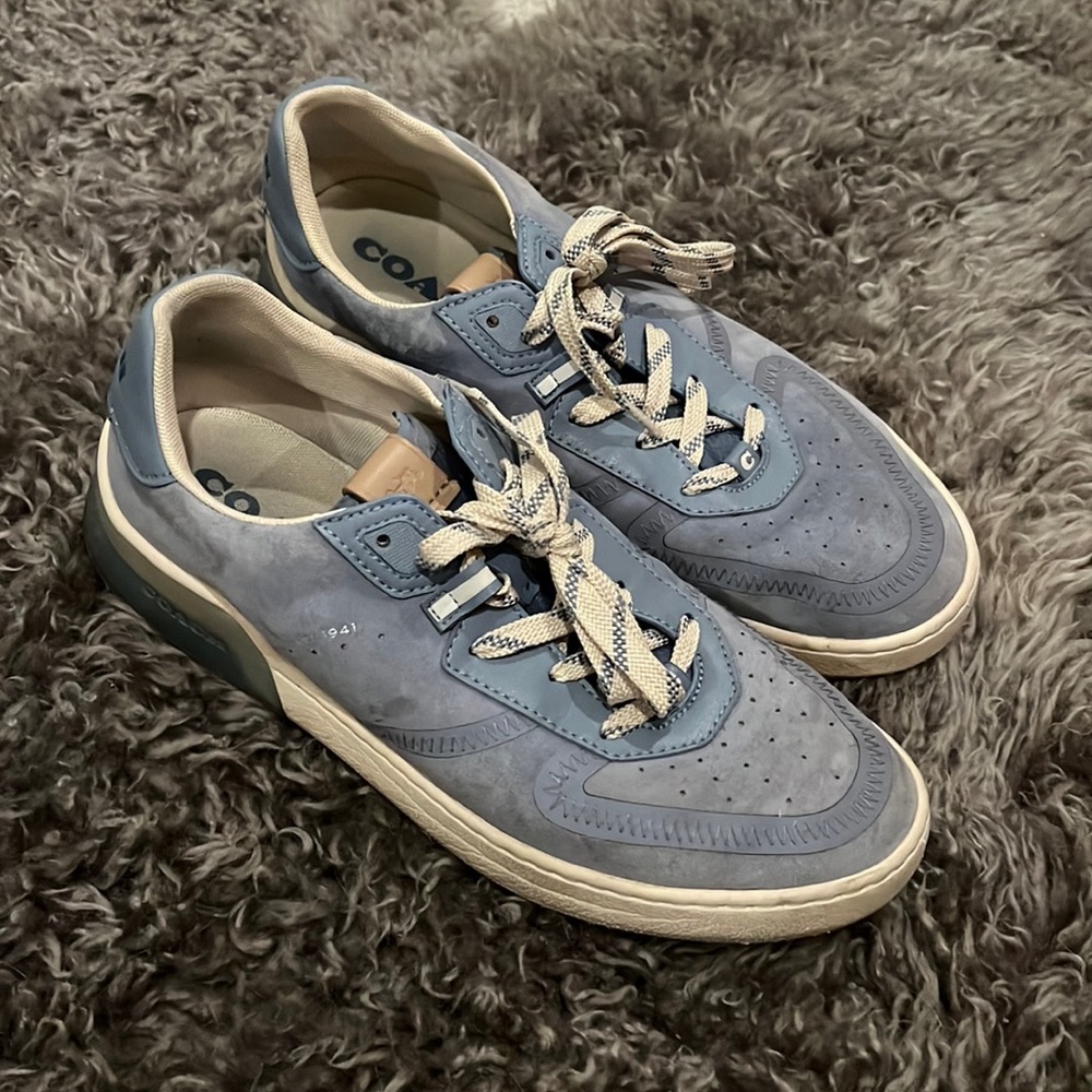 💙 SALE 💙 Coach Blue Suede Sneakers